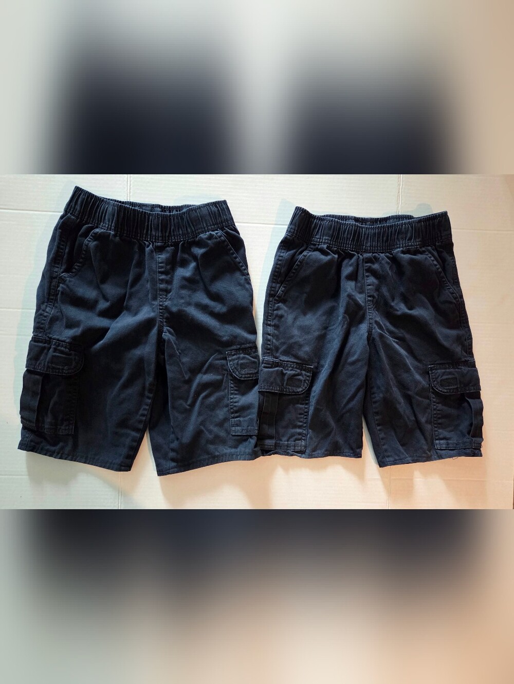 Navy Blue Cargo Kids Shorts (Bundle # 2)
